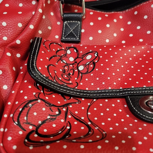Disney Parks Red with White Polka Dots Minnie Mouse Purse - Picture 6 of 7